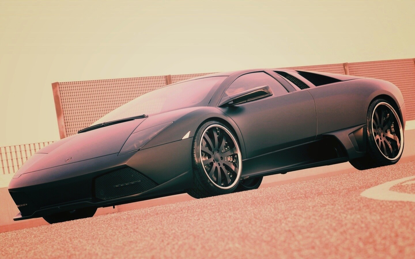 Lamborghini Reventon черного цвета обои