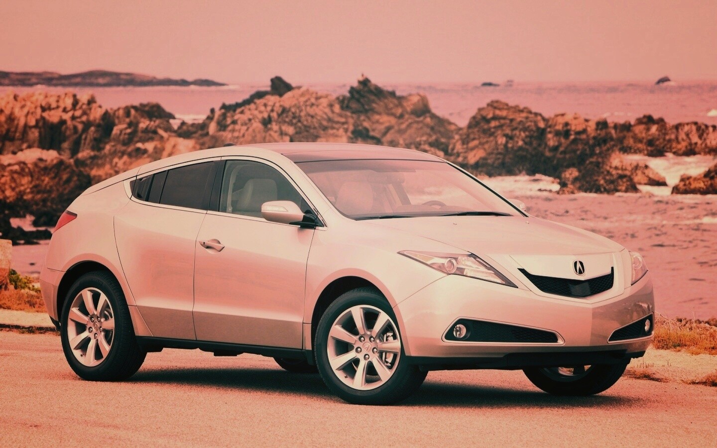 Acura на побережье обои