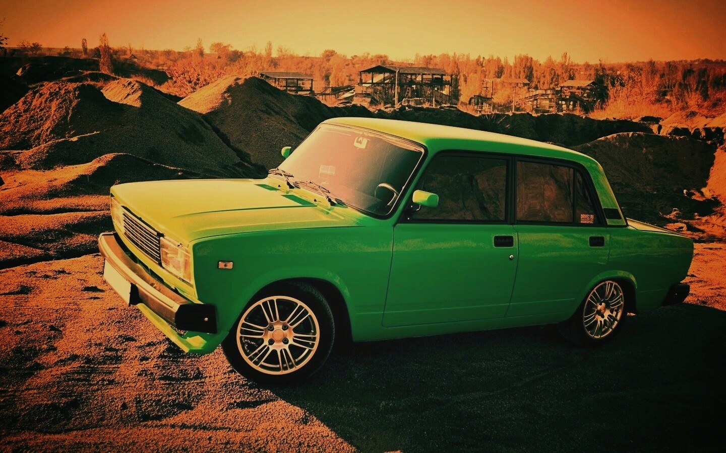 Кислотные жигули обои