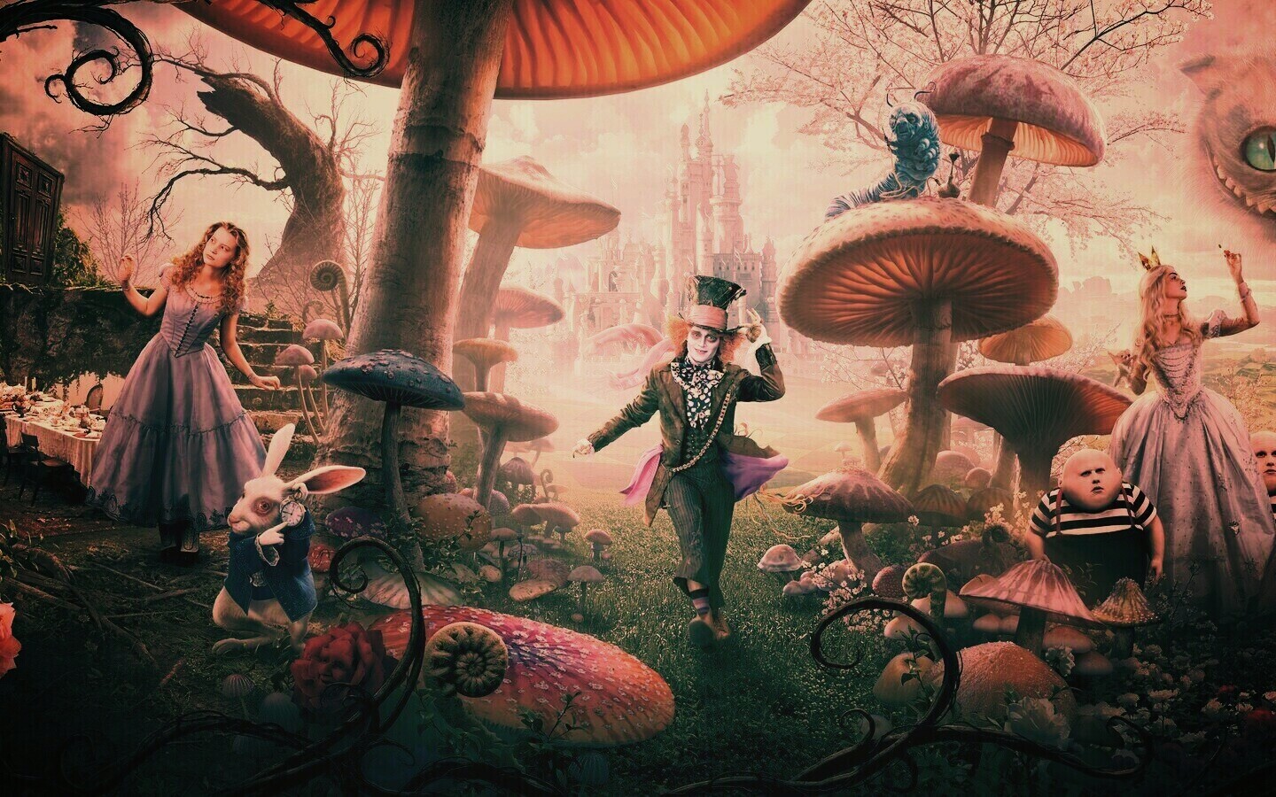 Алиса в стране чудес обои
