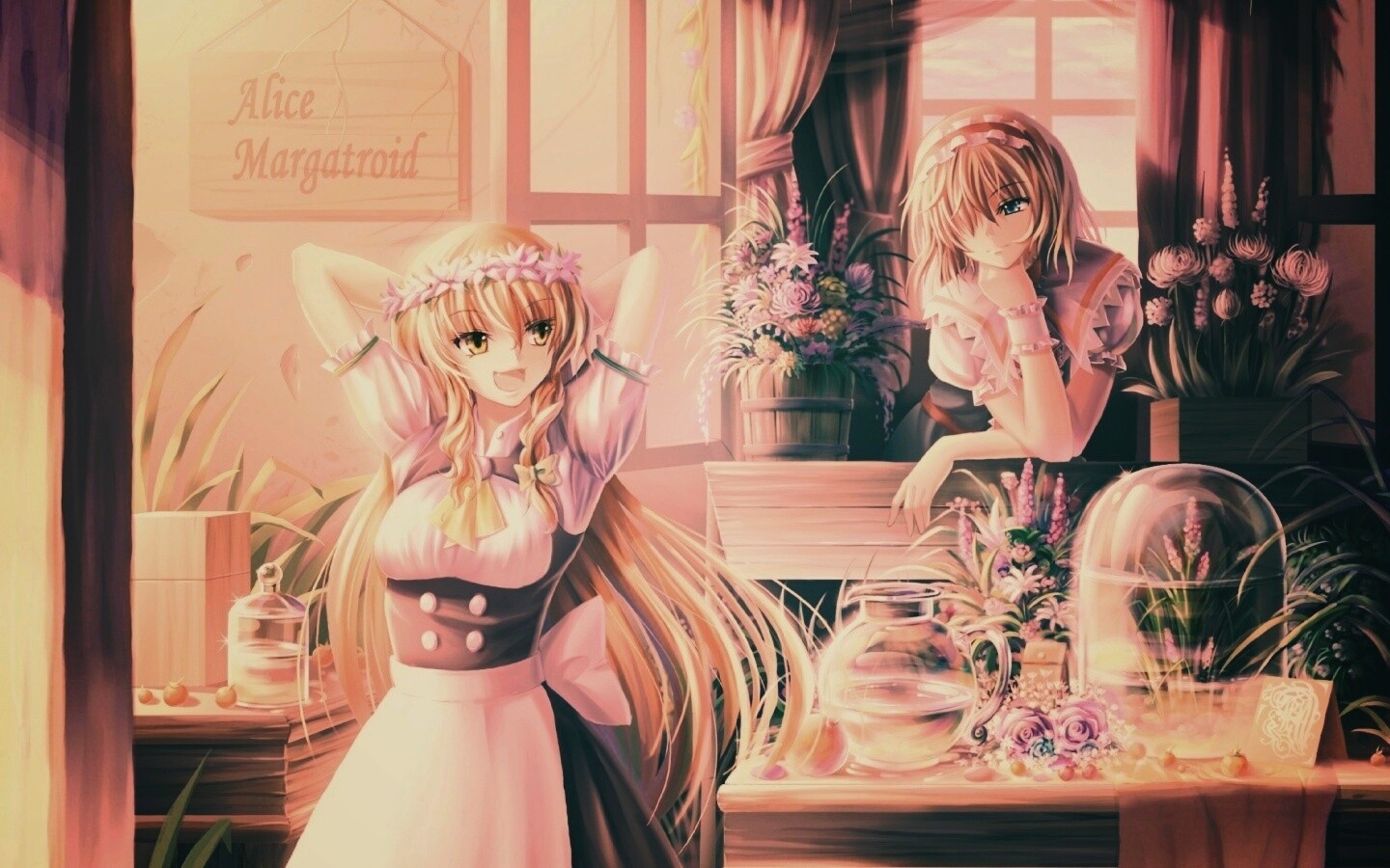 Анимешное утро обои