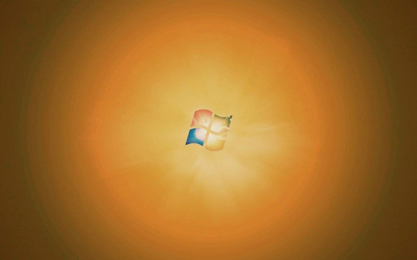 Сочный зеленый логотип Windows 7 обои