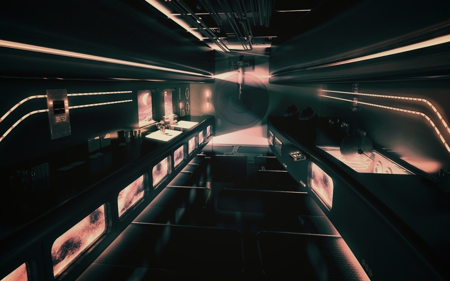 На борту космического корабля обои