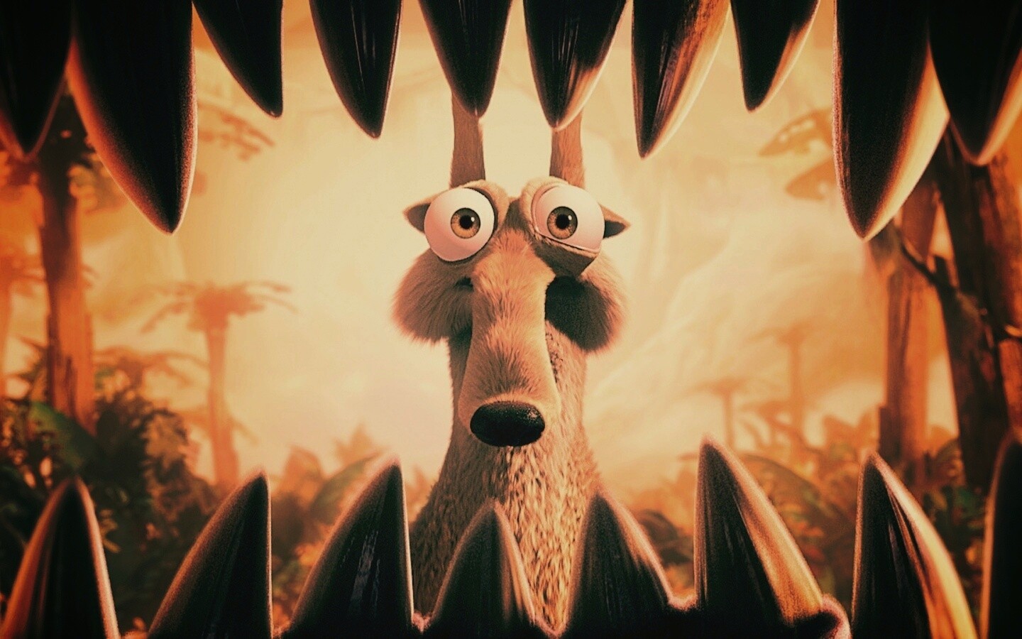 Скрэт и динозавр обои