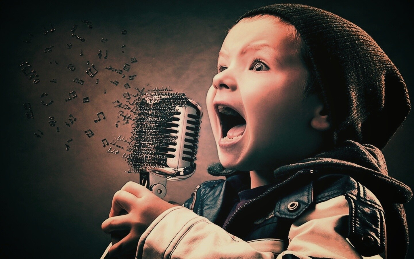 Экспрессивный певец обои