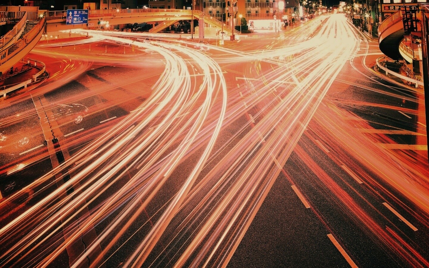 Ночная жизнь Токио обои