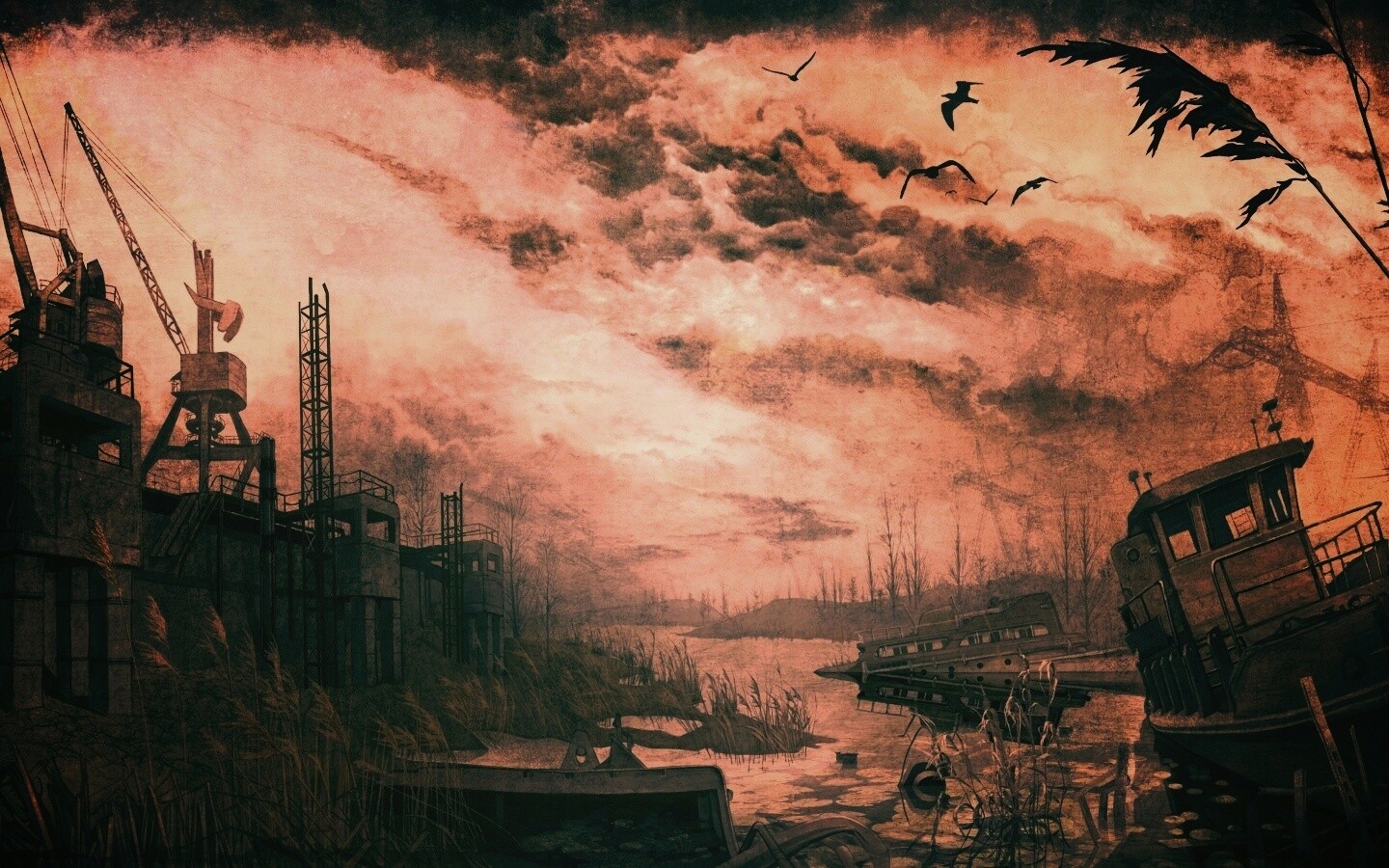 Панорама из Сталкера обои