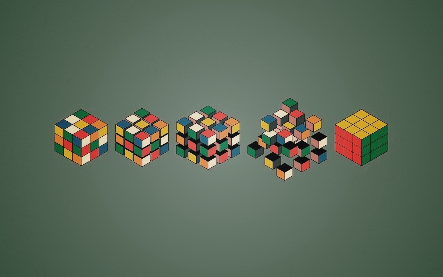 Как собрать кубик Рубика? обои