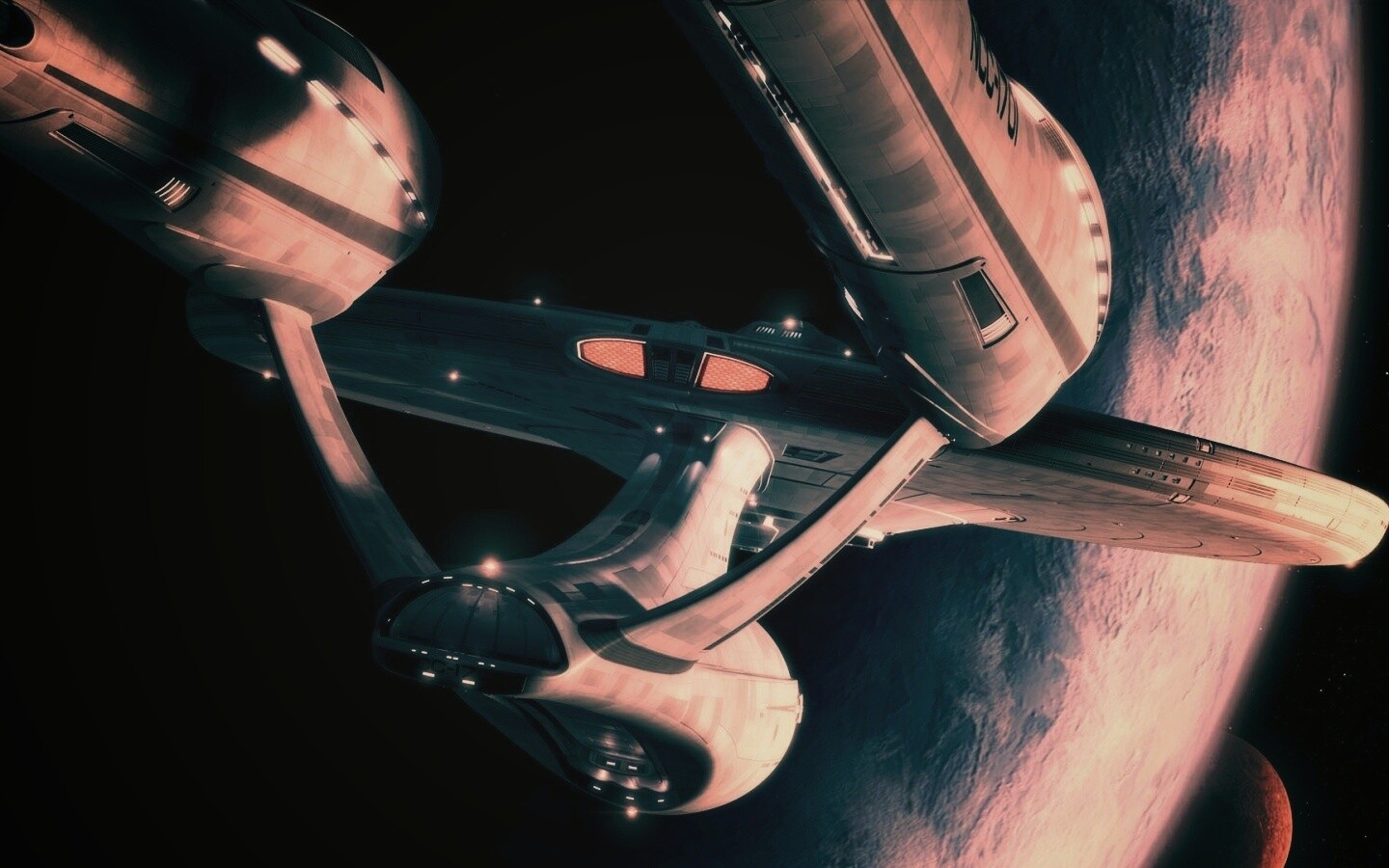 Космический корабль Enterprise из Star Trek обои