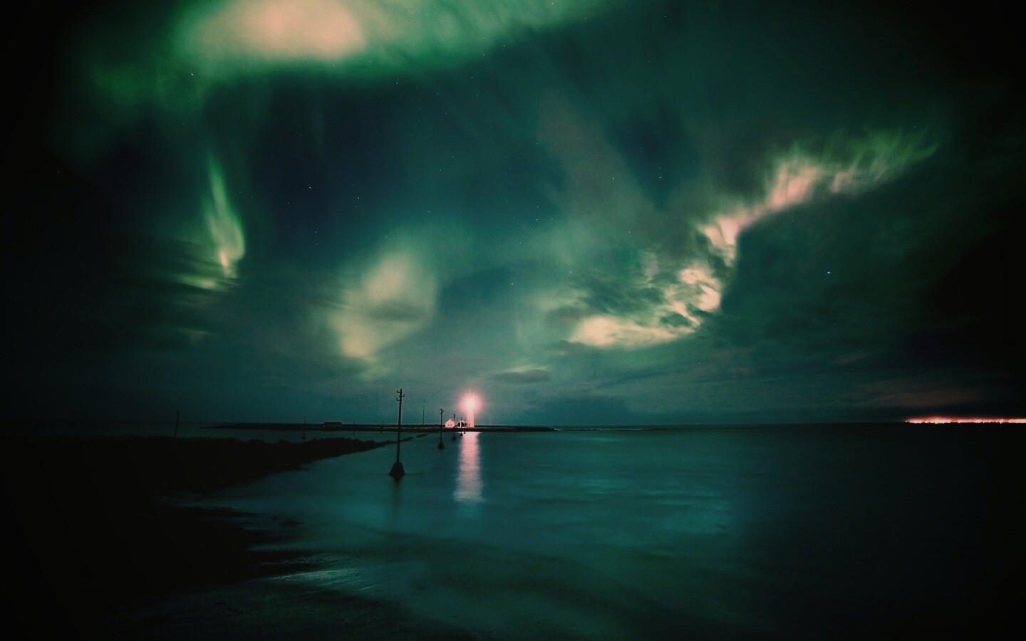 Ночь на севере обои