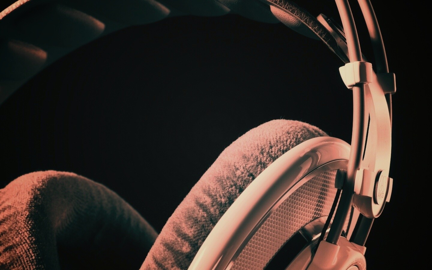 Серые наушники обои