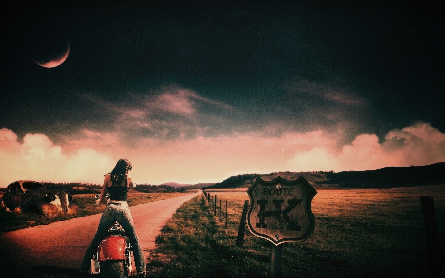 Путешествие на мотоцикле обои