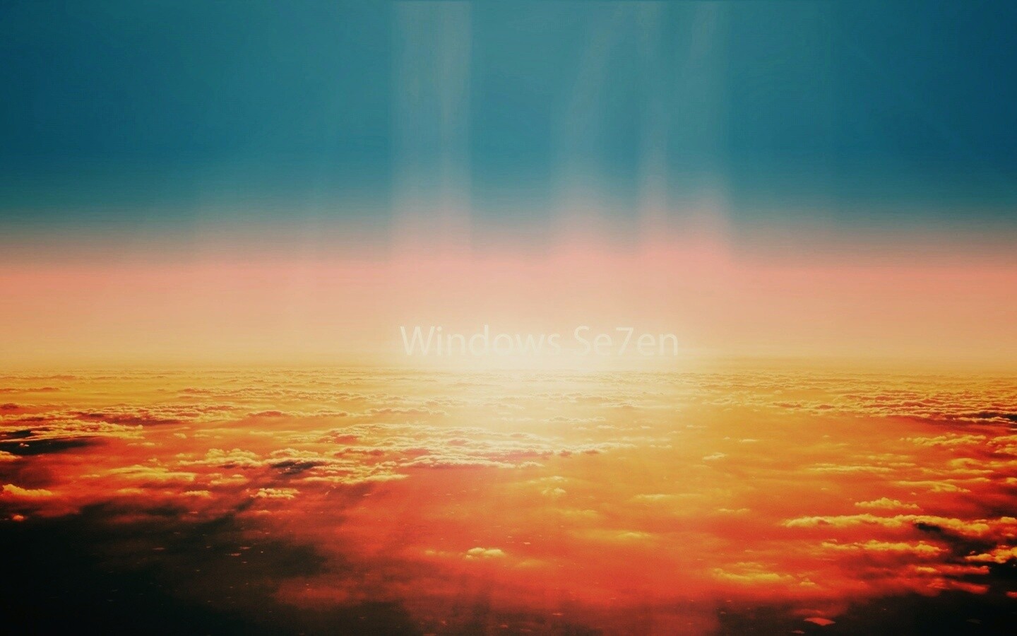 Восход над облаками обои