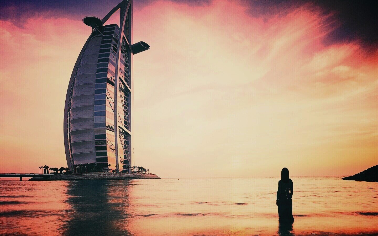 Бурдж Аль Араб в Дубае обои