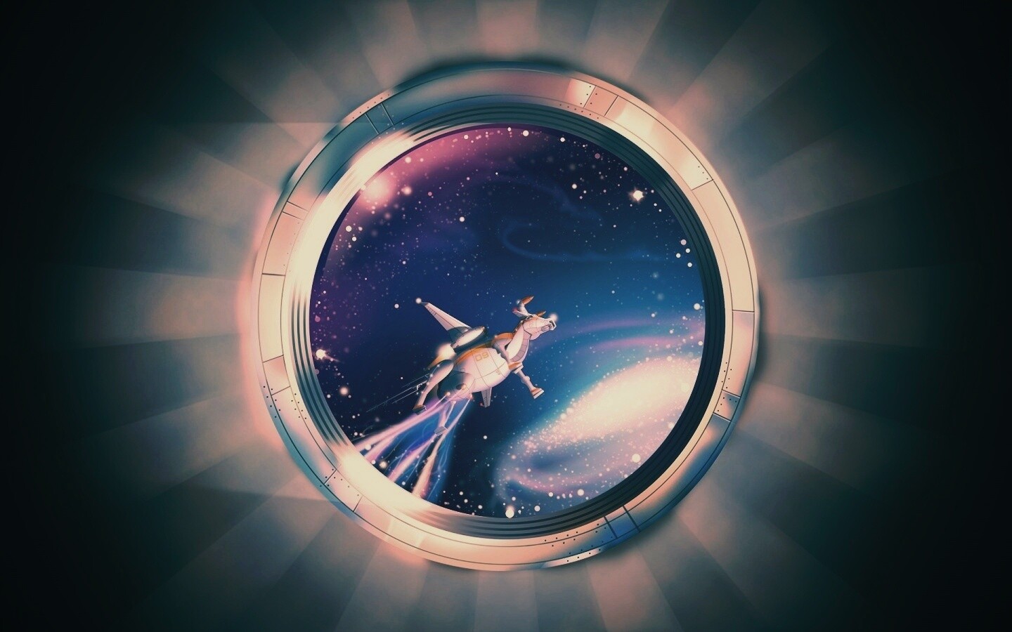 Космическая корова обои