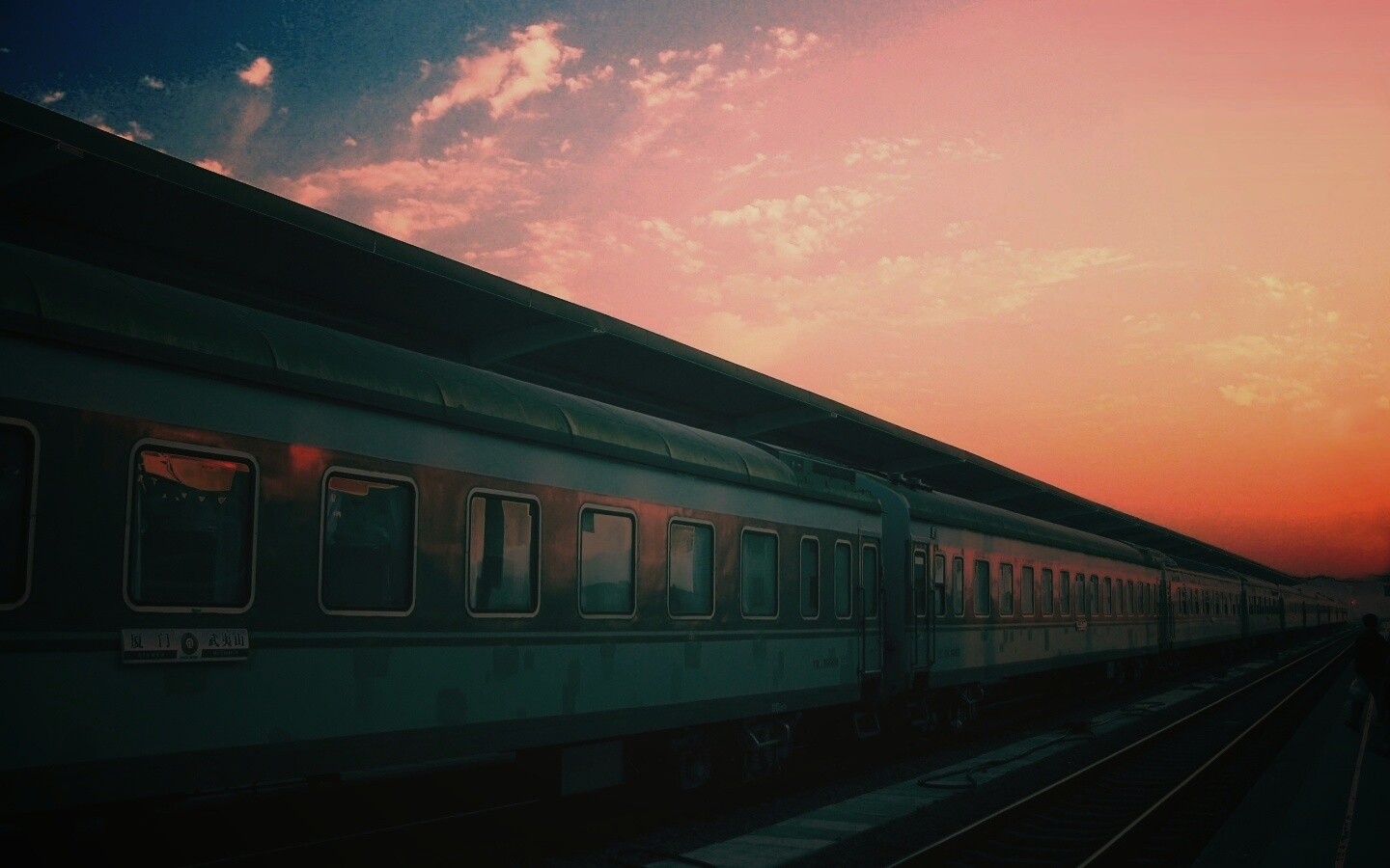 Пассажирский состав обои