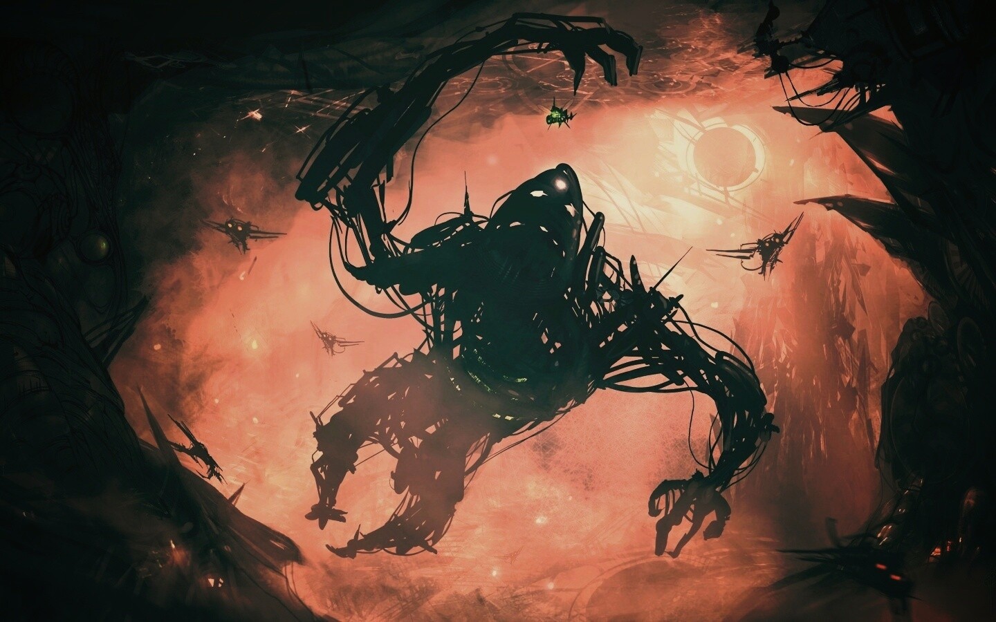 Подзёмный темный монстр обои