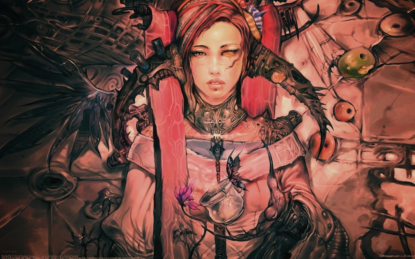 Странная девушка обои