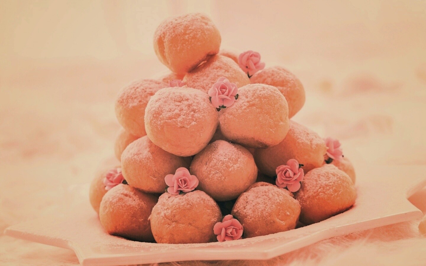 Круглые пироженки обои