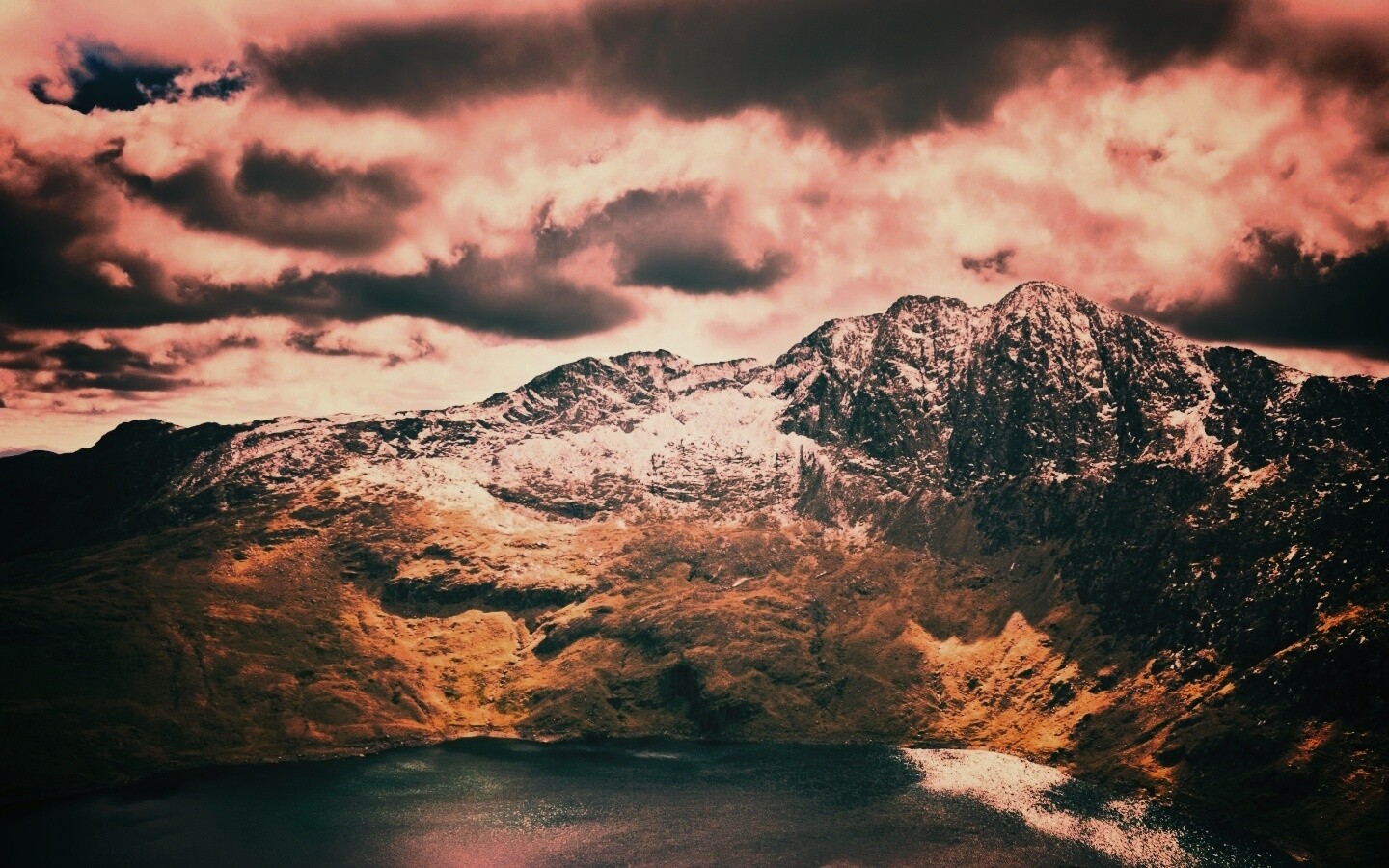 Вид на горы обои