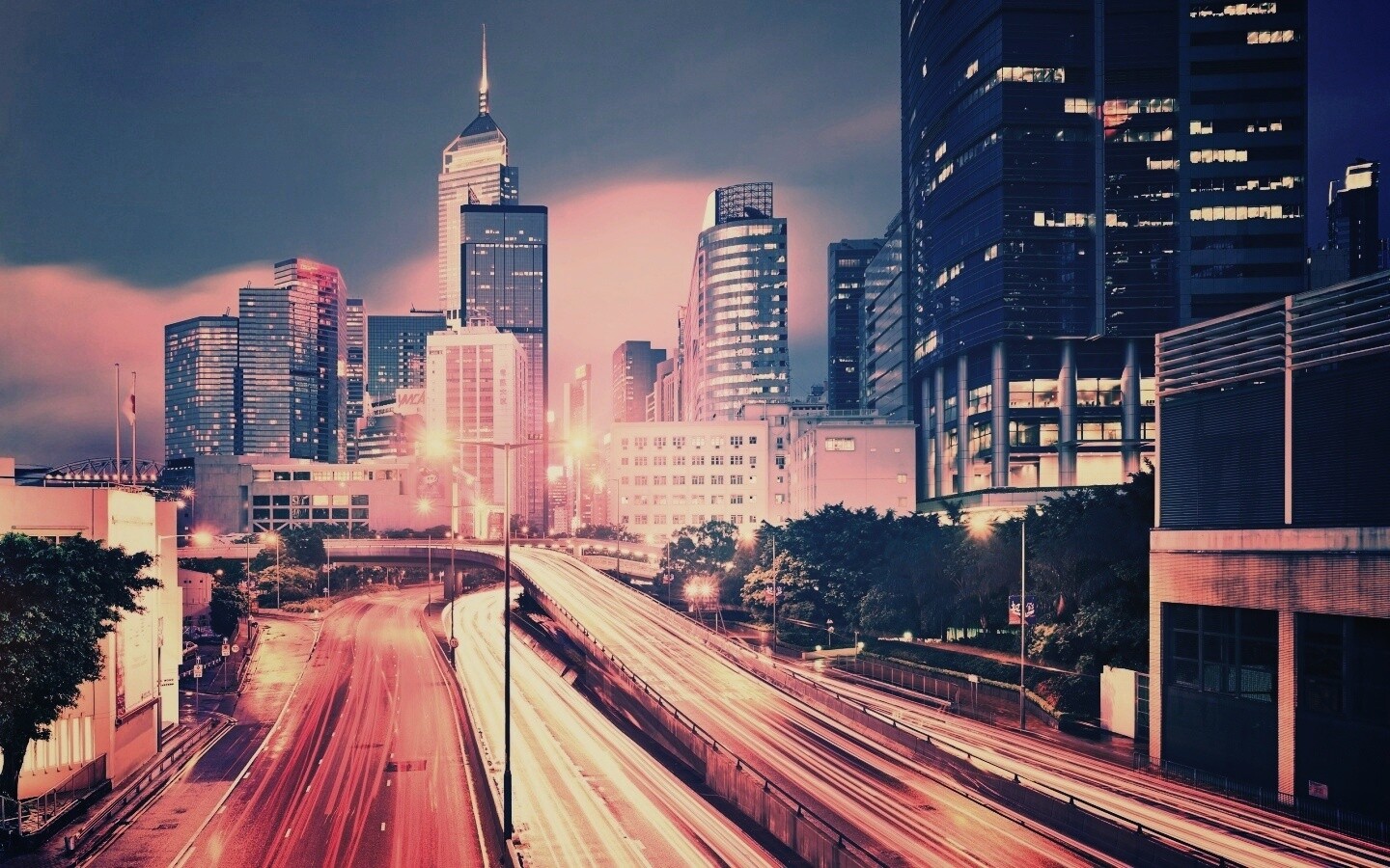 Огни Гонконга обои