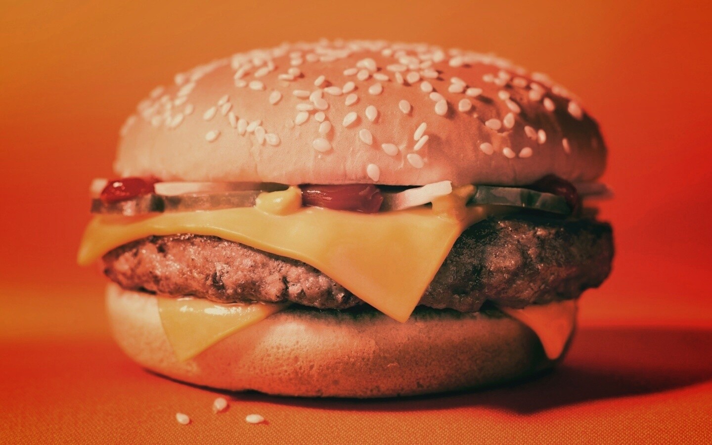 Сочный чизбургер обои