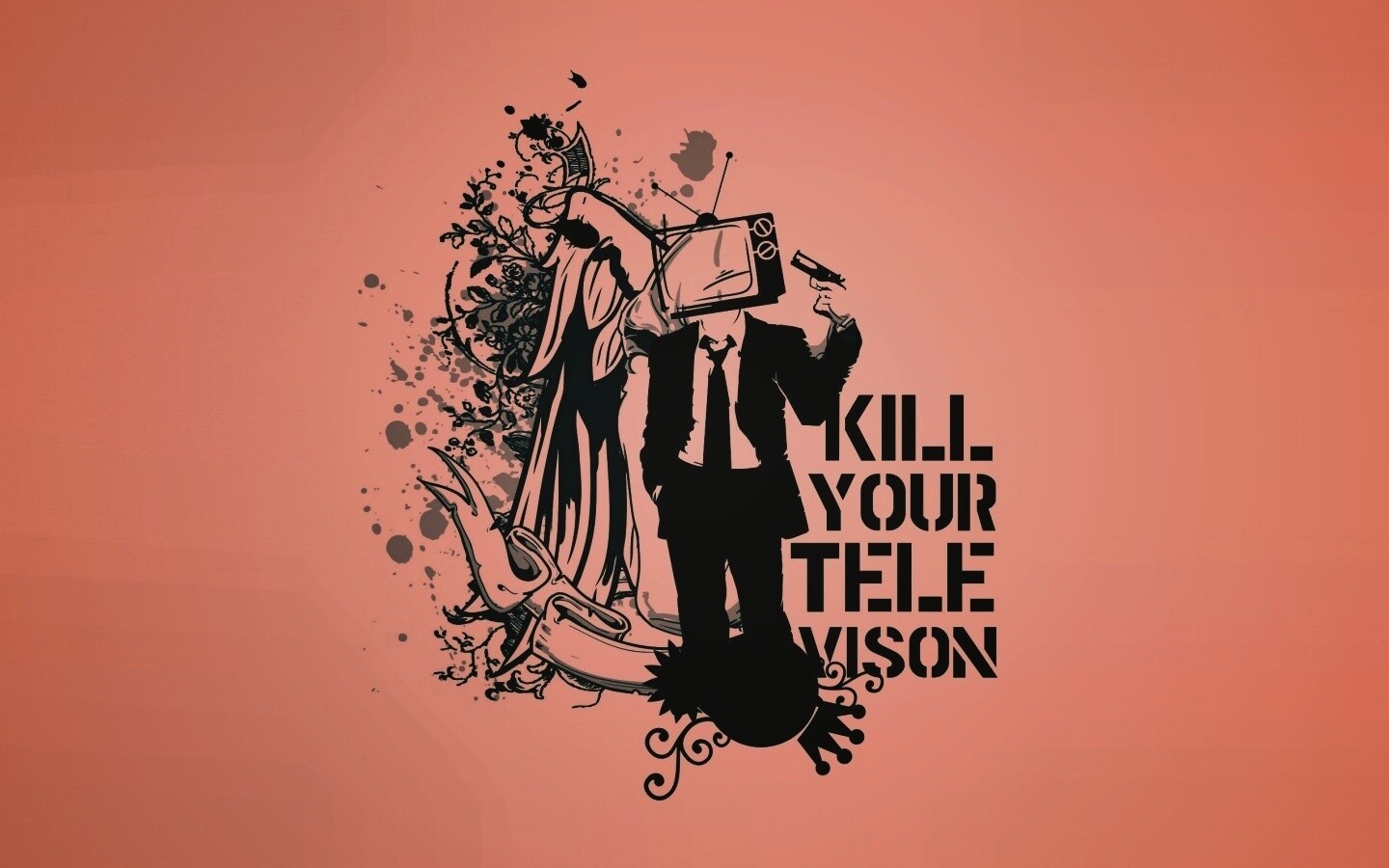 Убейте свой телевизор обои