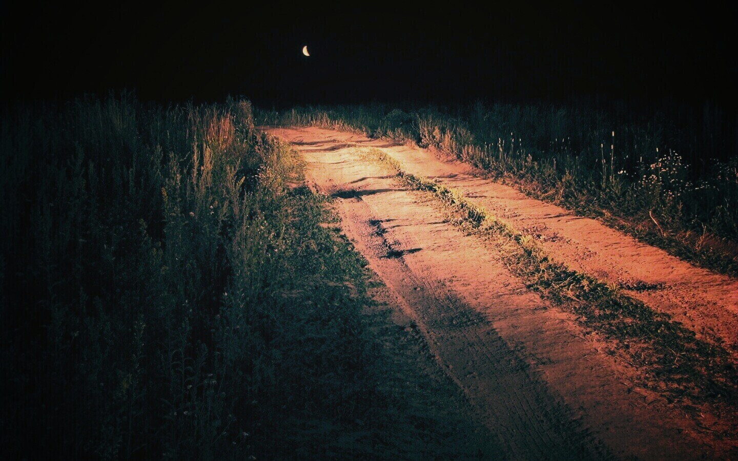 Ночная дорога обои