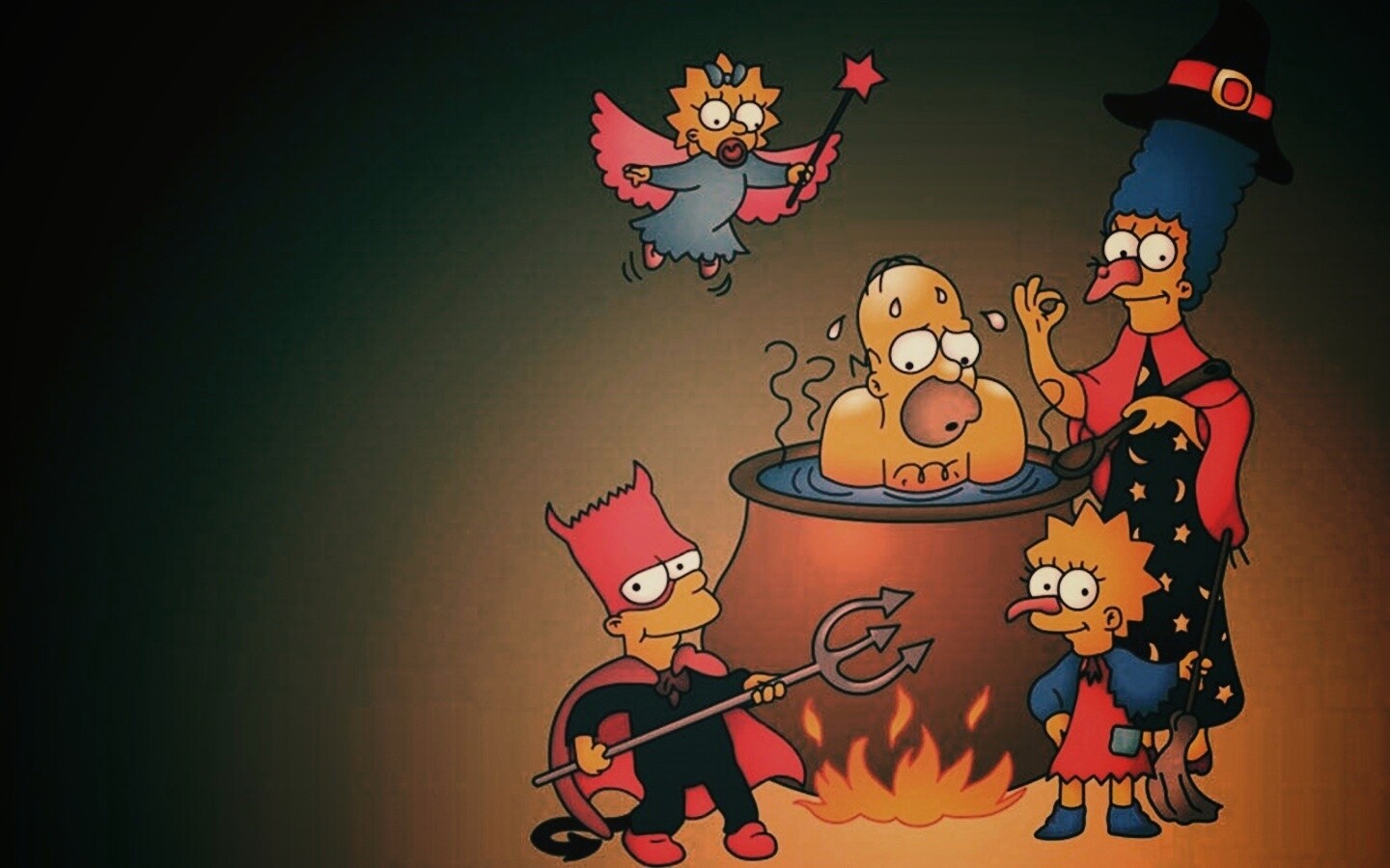 Шабаш Симпсонов обои