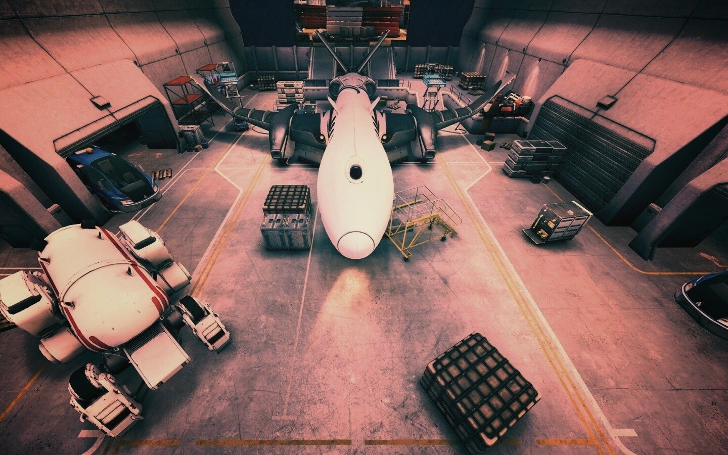 Ангар из игры Brink обои