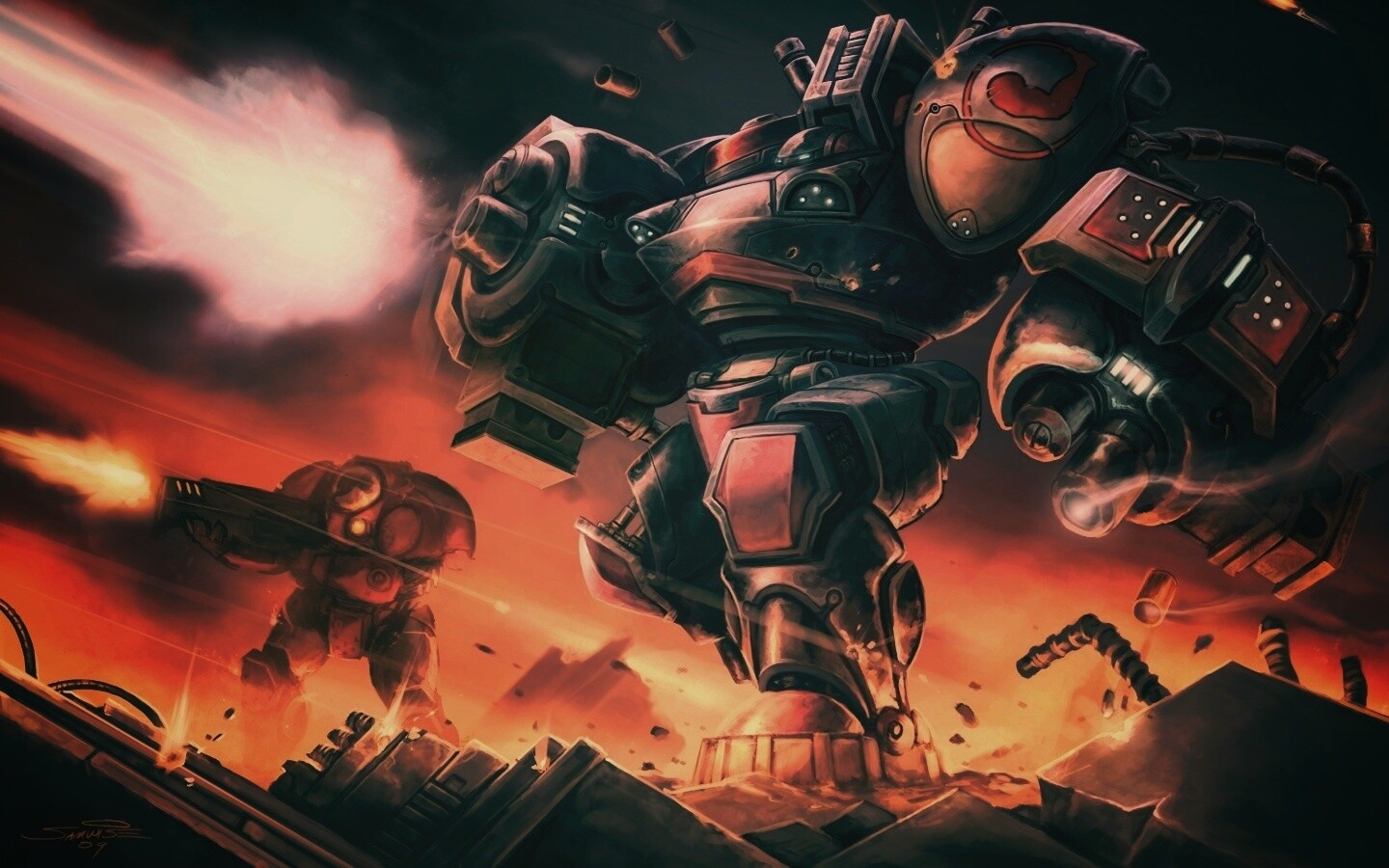 Терраны из StarCraft обои