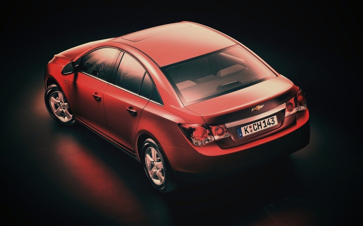 Шевроле Cruze красного цвета обои