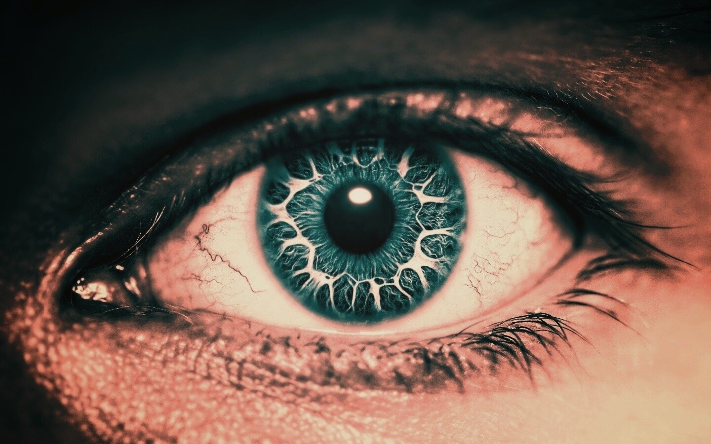 Бирюзовый глаз обои