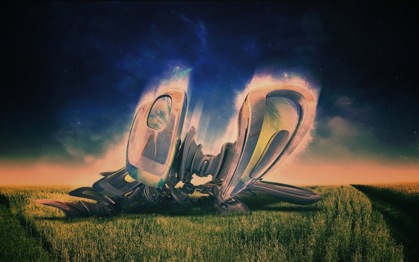 Нечто в поле обои