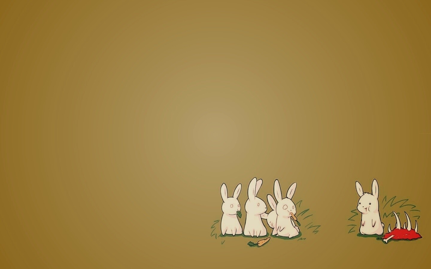 Заяц-каннибал обои