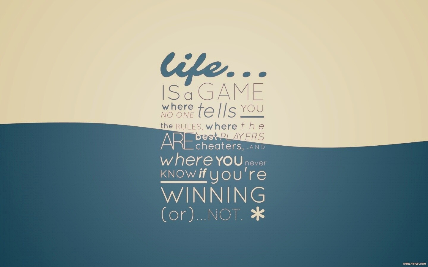 Жизнь - игра обои