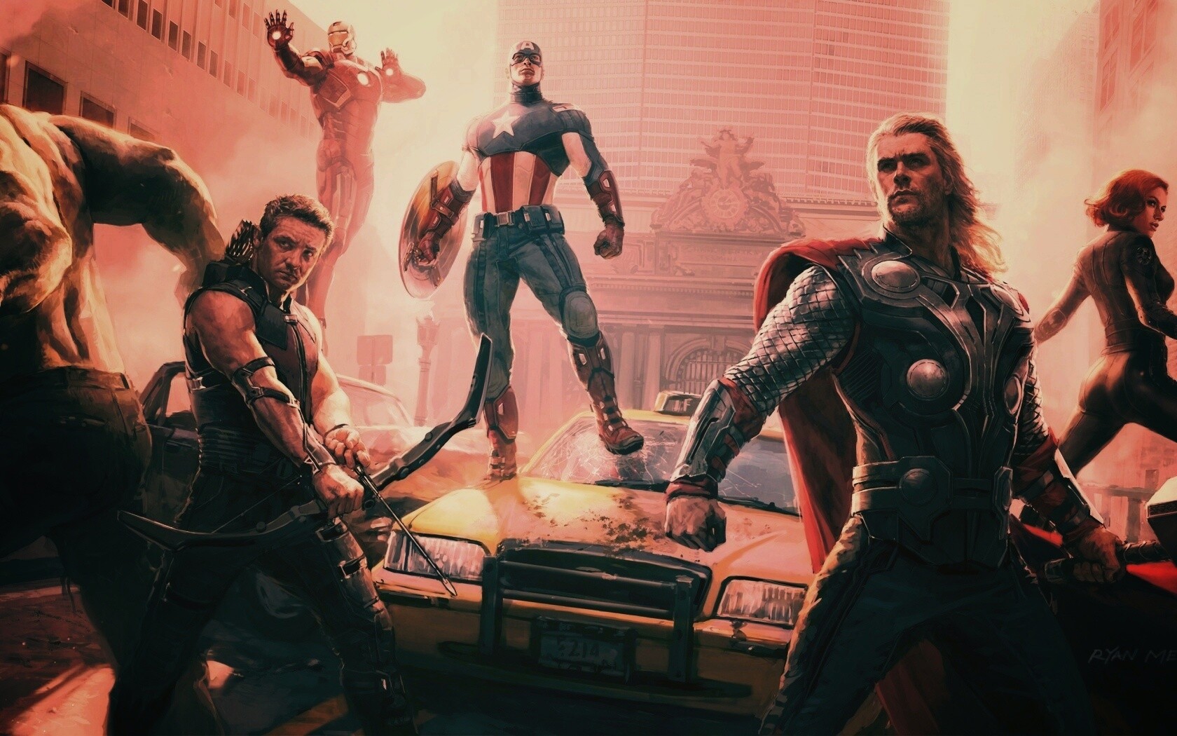 Арт к фильму Мстители обои