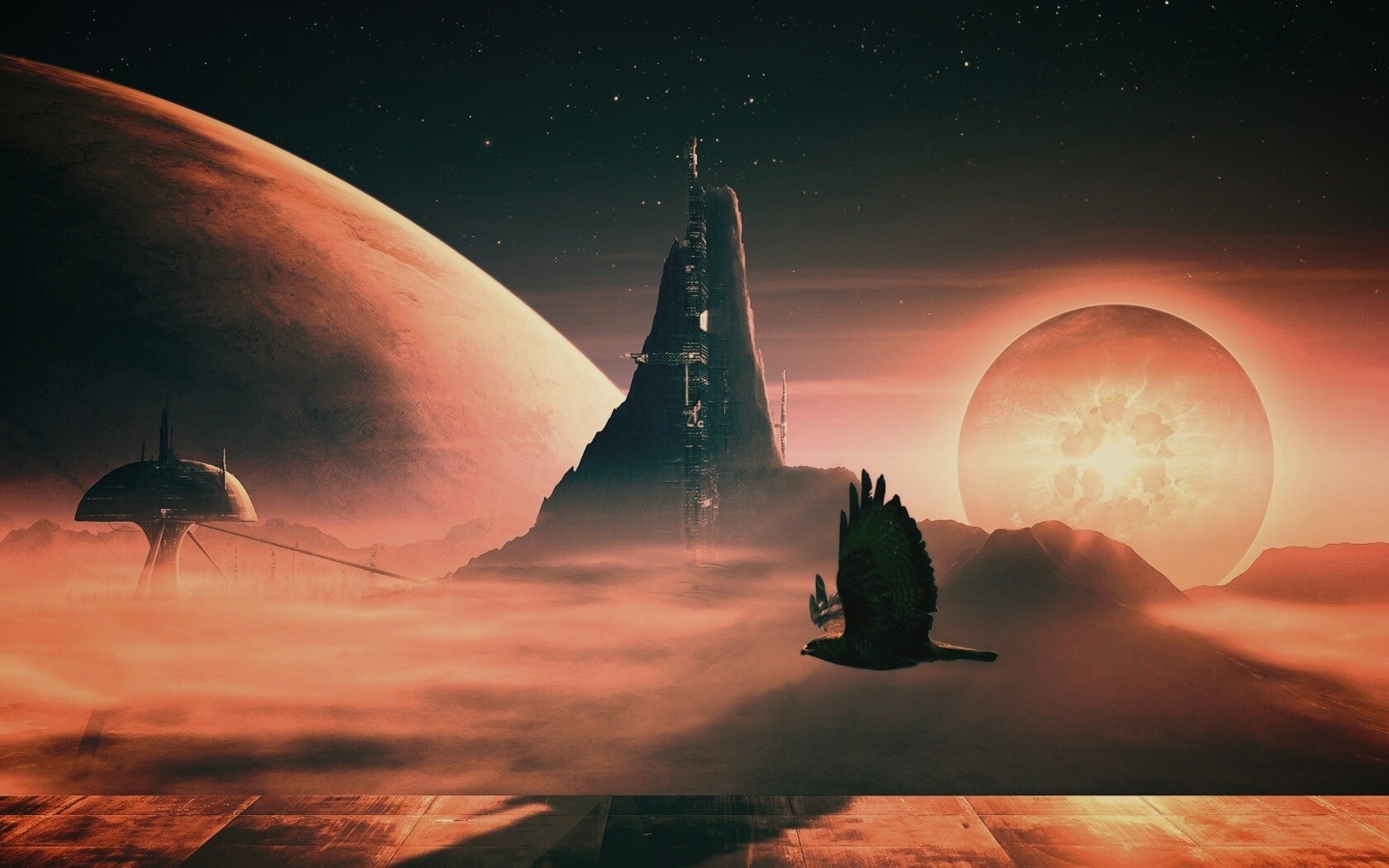 Город на другой планете обои