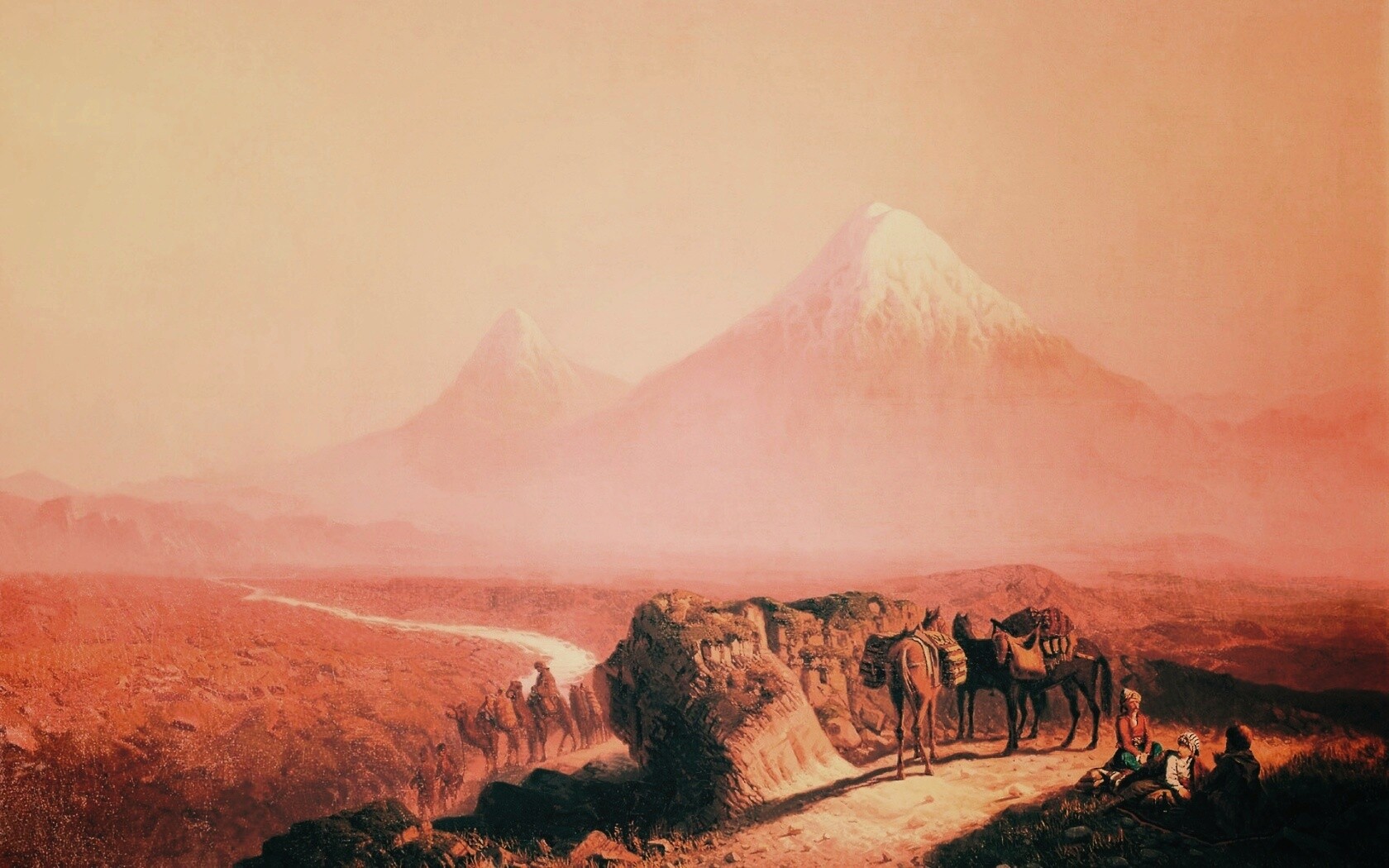 Картина "Вид на Арарат" обои