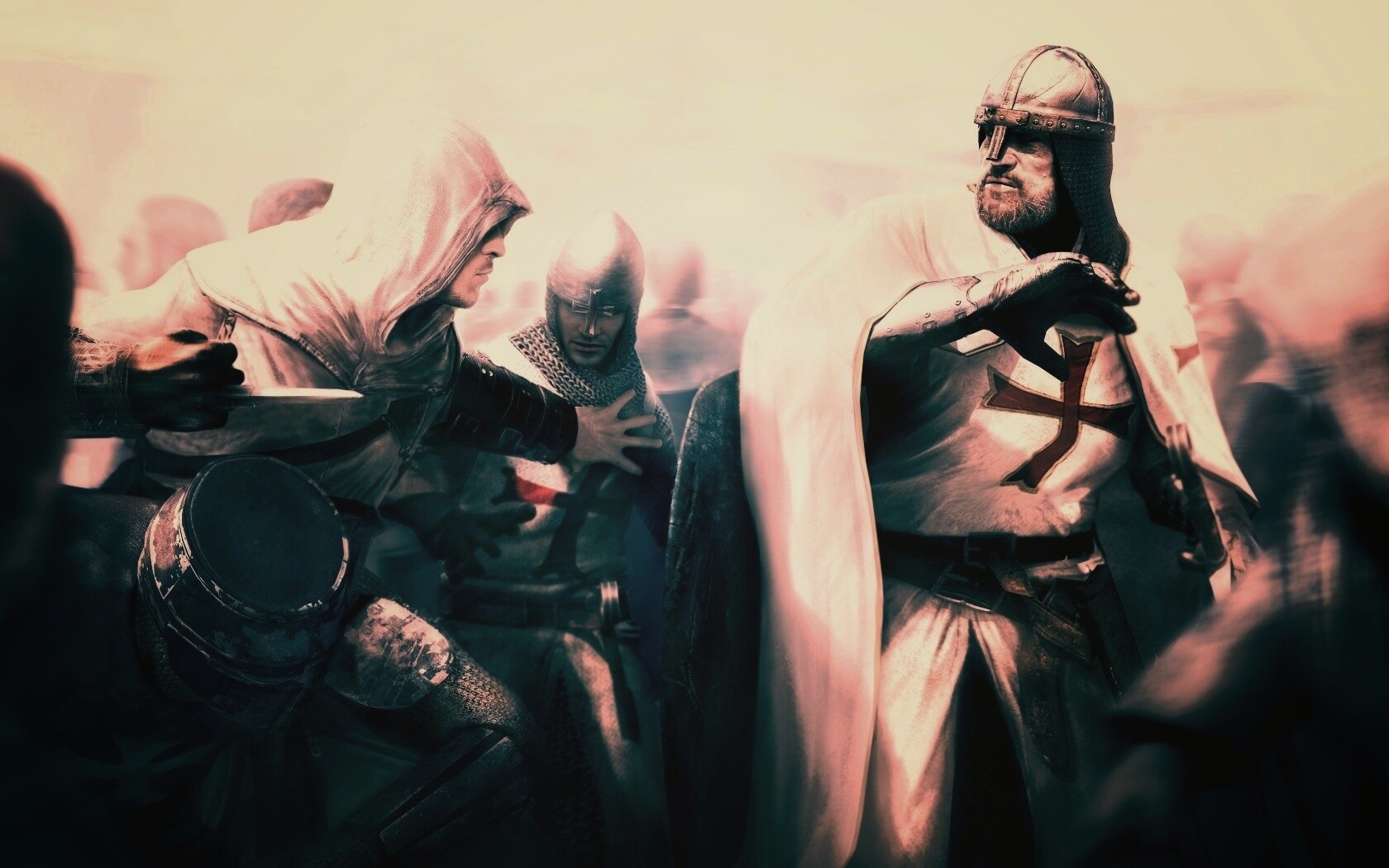 Ассасин убивает томплиера обои