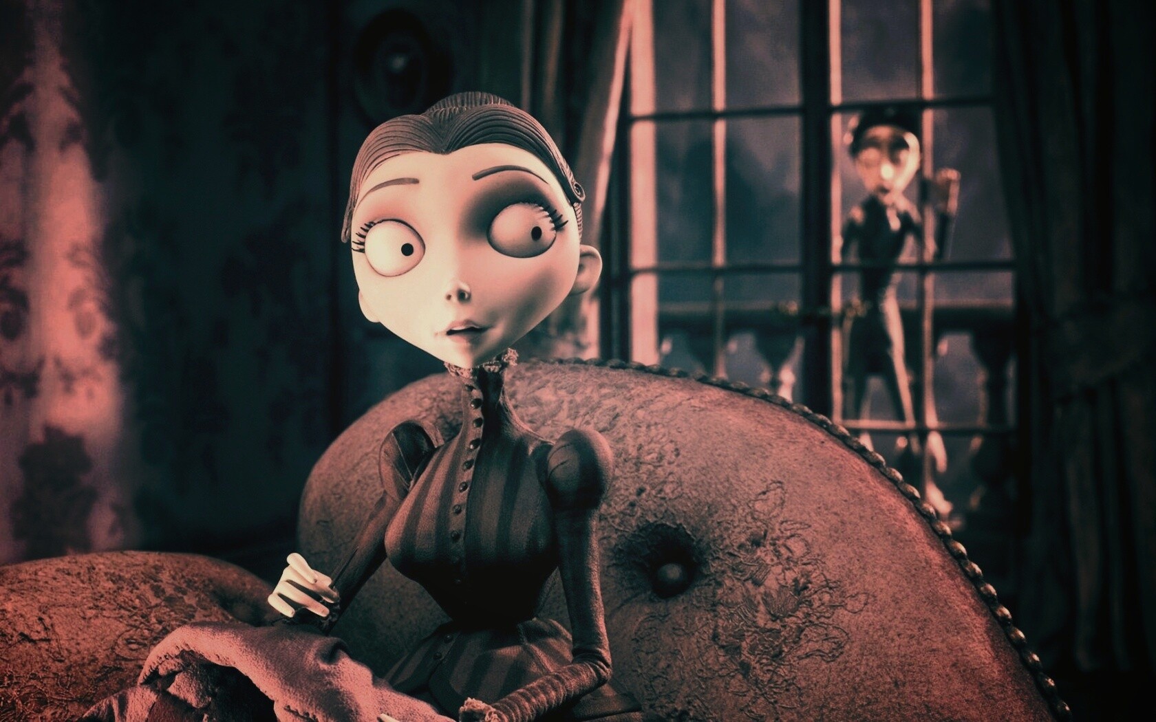 Мертвая невеста вышивает обои