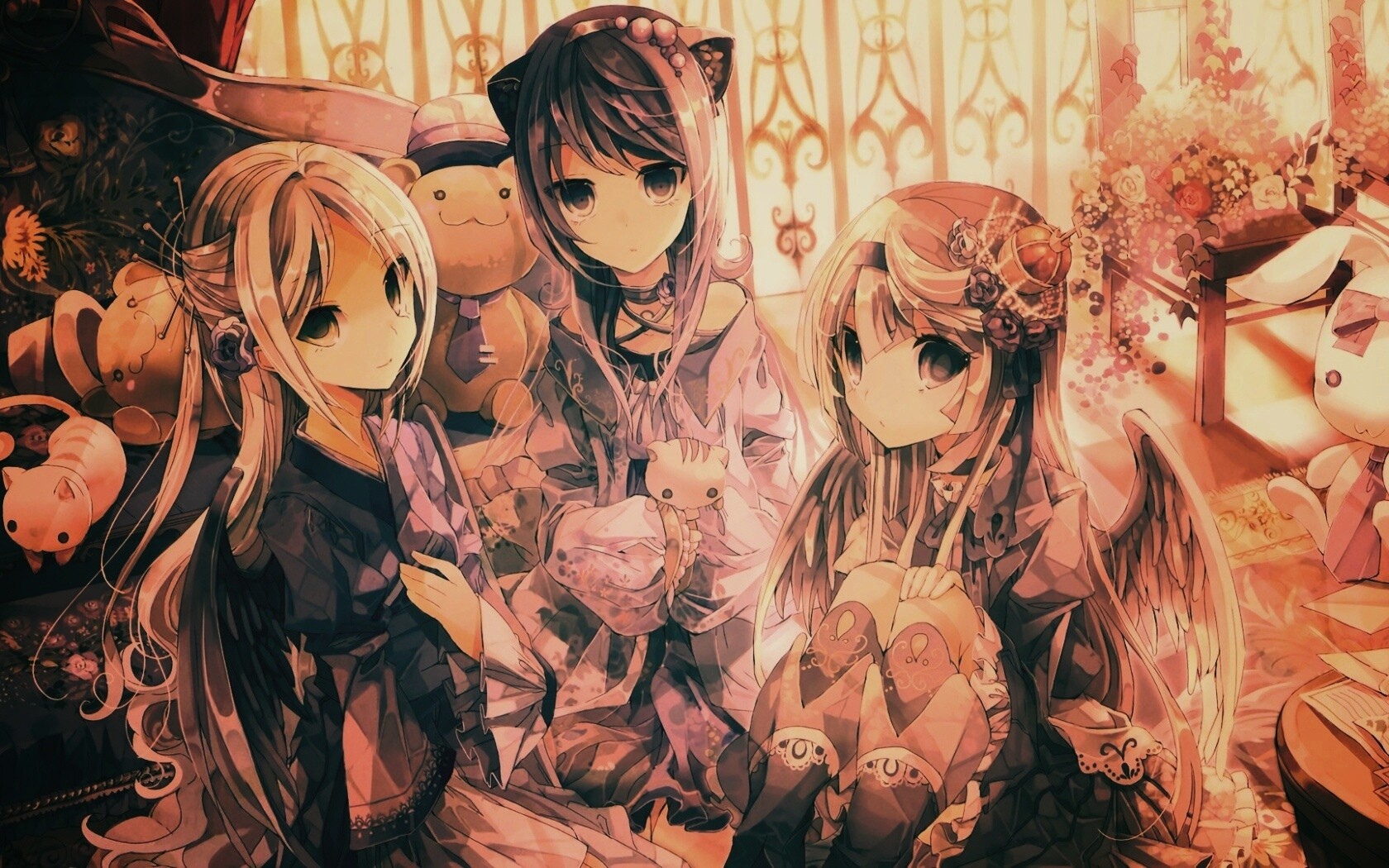 Три лоли обои