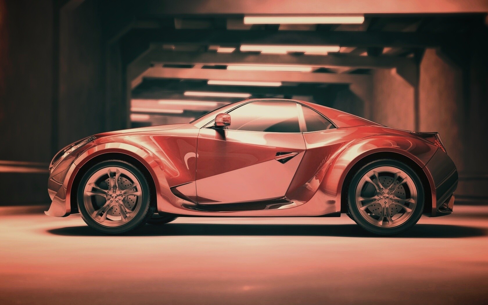 Красный концепт обои