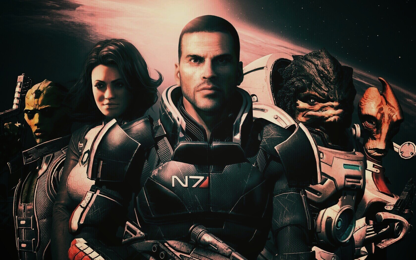 Mass Effect N7 обои