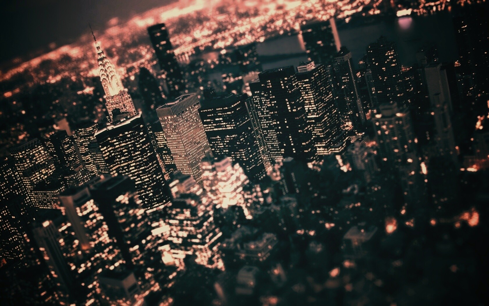 Ночной Нью-Йорк обои