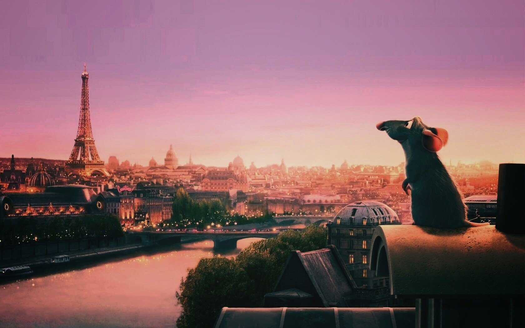 Париж в Рататуе обои