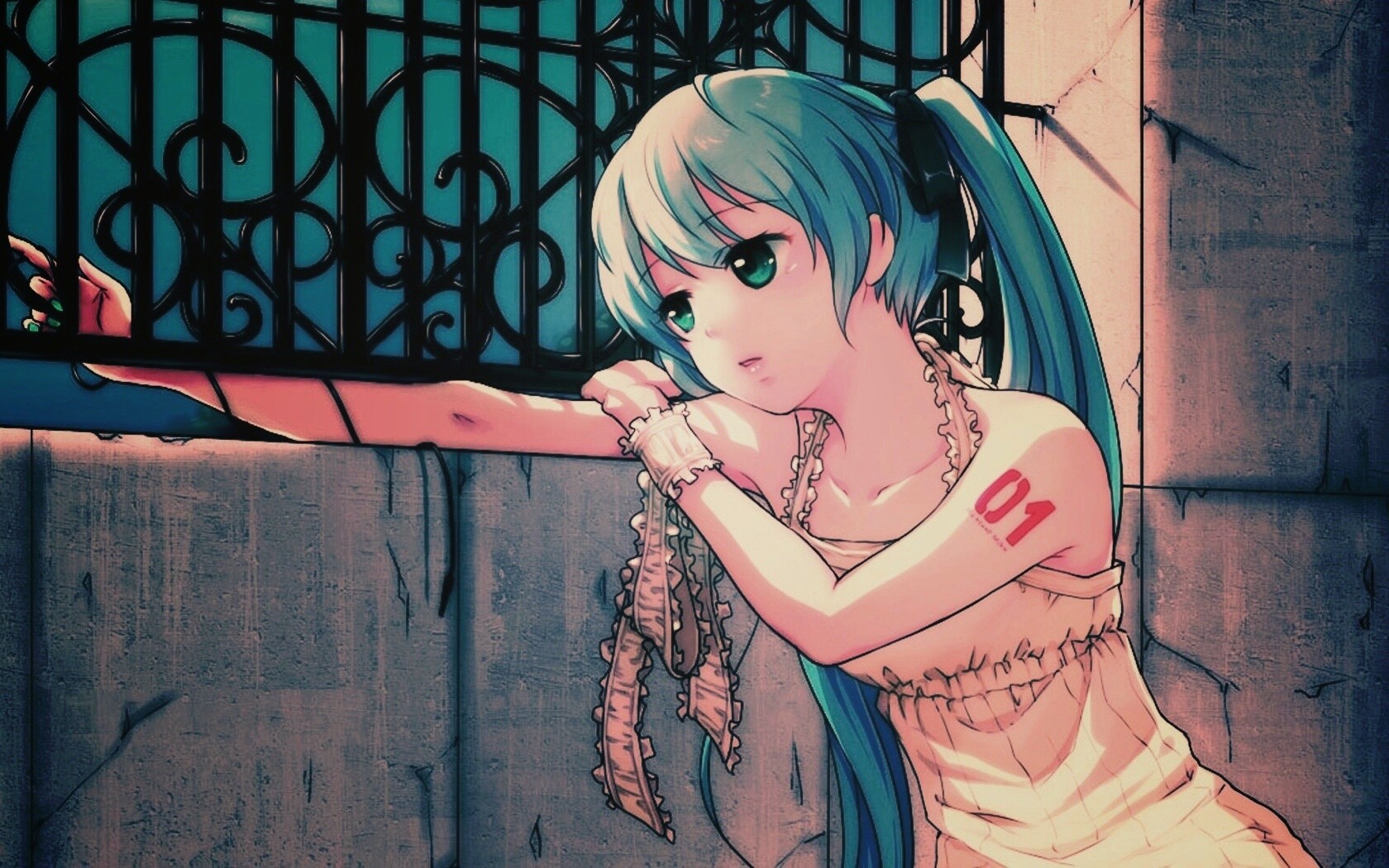 Девушка грустит обои