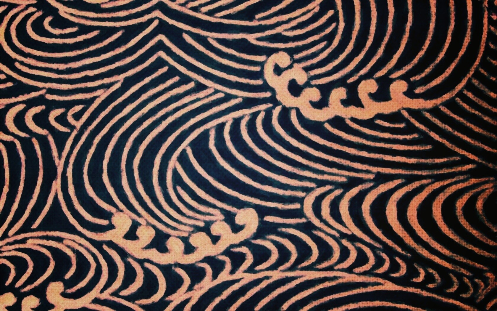 Волны на ткани обои