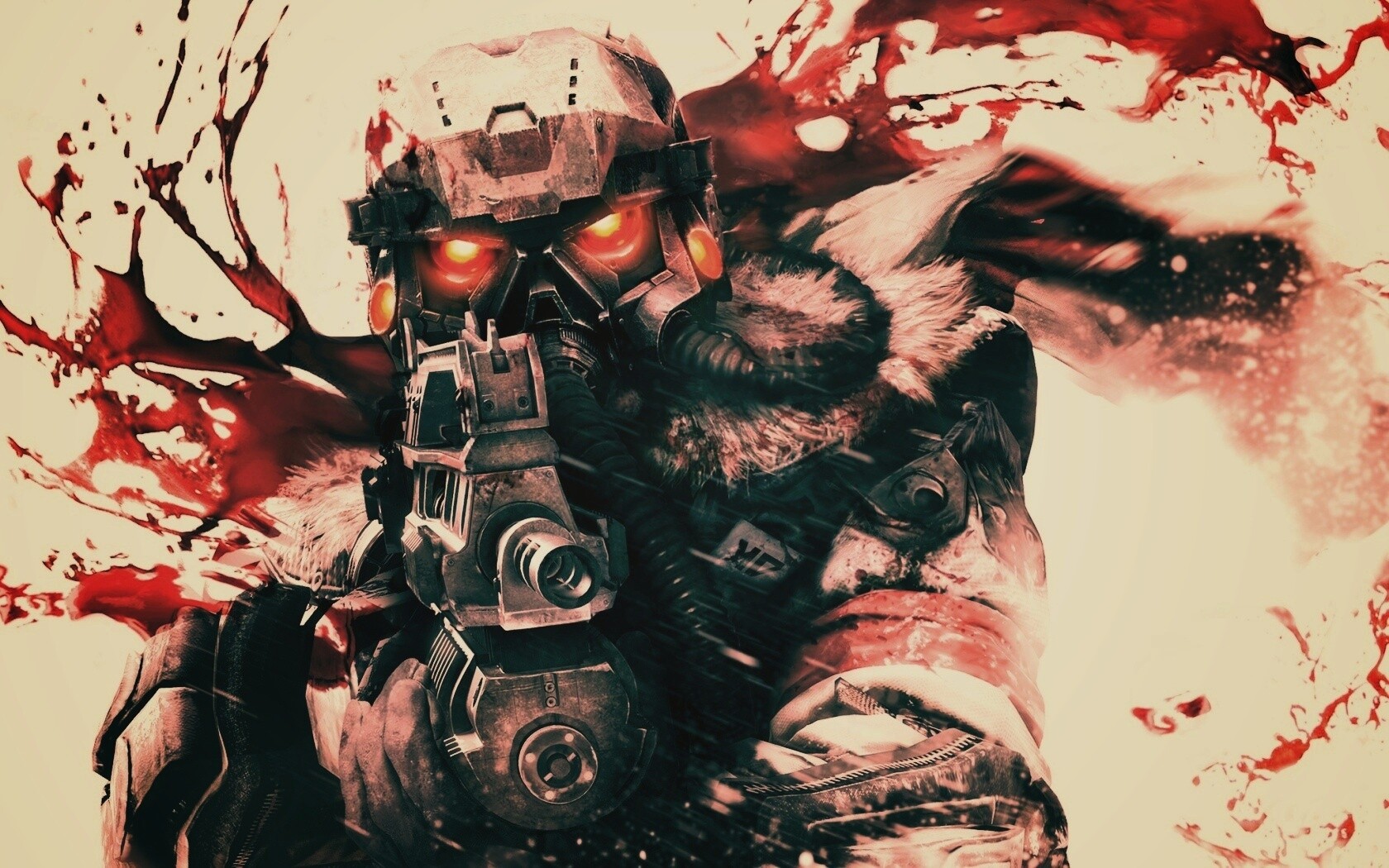 Боец в зимней форме обои