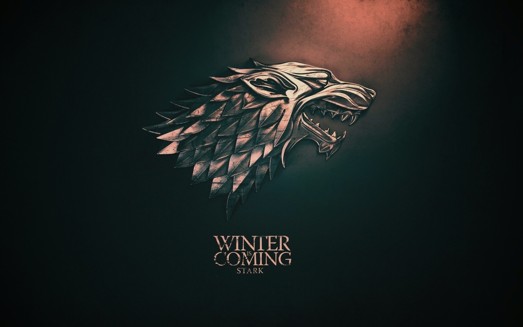 Металлический герб дома Старков обои